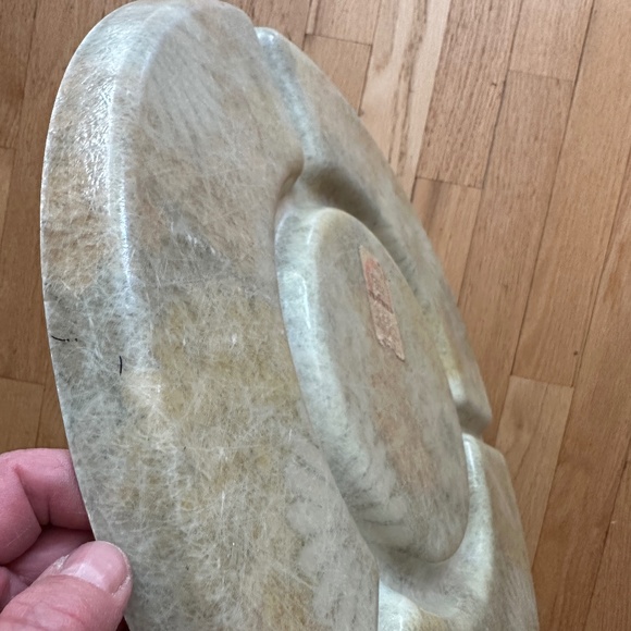 Traymold Fiberglass 16" Round Divided Serving Tray Yellow White Big Daisy Flower - Picture 11 of 15